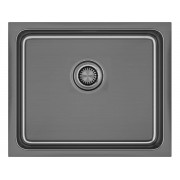 Мойка Paulmark Vista 54 PM305444-GM, вороненая сталь