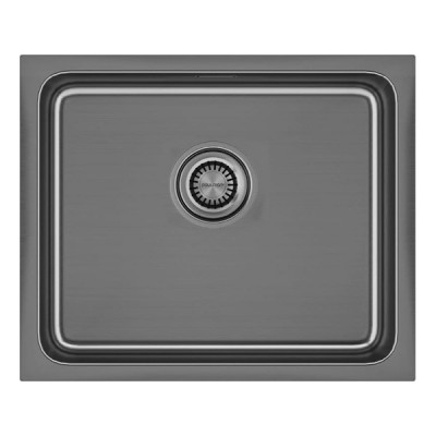 Мойка Paulmark Vista 54 PM305444-GM, вороненая сталь Мойка Paulmark Vista 54 PM305444-GM, вороненая сталь