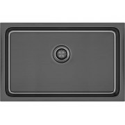 Мойка Paulmark Vista 74 PM307444-GM, вороненая сталь