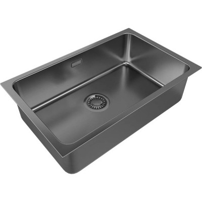 Мойка Paulmark Vista 74 PM307444-GM, вороненая сталь Мойка Paulmark Vista 74 PM307444-GM, вороненая сталь