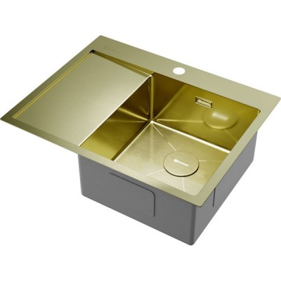 Мойка Omoikiri Akisame 65-R-LG нерж. сталь/светлое золото (4973084) Мойка Omoikiri Akisame 65-R-LG нерж. сталь/светлое золото (4973084)