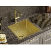 Мойка Omoikiri Taki 44-U/IF-LG нерж. сталь/светлое золото (4973520)