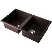 Мойка Omoikiri Tedori 86-2-DC Tetogranit/темный шоколад (4993928)