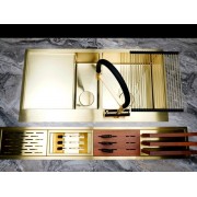 Мойка Omoikiri Akisame 100-2-L-LG нерж. сталь/светлое золото (4973089)