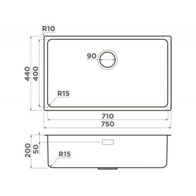 Мойка Omoikiri Tadzava 75-U/I Ultra 15-IN нерж. сталь/нержавеющая сталь (4997119) Мойка Omoikiri Tadzava 75-U/I Ultra 15-IN нерж. сталь/нержавеющая сталь (4997119)