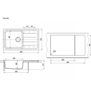 Мойка Florentina Специя 860 шампань