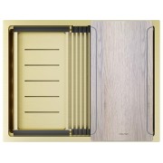 Мойка Paulmark Next-multi sink 58 uni PM785845-LG, светлое золото