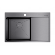 Мойка Omoikiri Akisame 78-L-GM нерж. сталь/вороненая сталь (4973099)