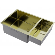 Мойка Omoikiri Taki 69-2-U/IF-L Side-LG нерж. сталь/светлое золото (4997051)