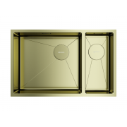 Мойка Omoikiri Taki 69-2-U/IF-L Side-LG нерж. сталь/светлое золото (4997051)