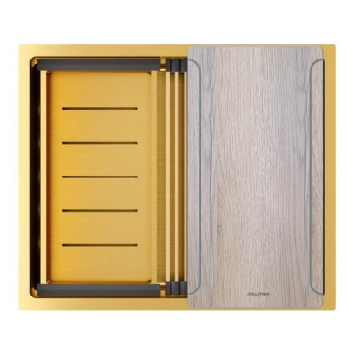 Мойка Paulmark Next-multi sink 54 uni PM785445-BG, брашированное золото Мойка Paulmark Next-multi sink 54 uni PM785445-BG, брашированное золото