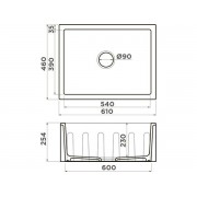 Мойка Omoikiri Mikura 61-TO Glossy Natceramic/toscana глянцевый (4911257)