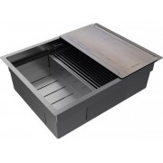 Мойка Paulmark Next-multi sink 58 uni PM785845-GM, вороненая сталь