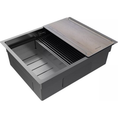 Мойка Paulmark Next-multi sink 58 uni PM785845-GM, вороненая сталь Мойка Paulmark Next-multi sink 58 uni PM785845-GM, вороненая сталь