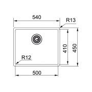 Мойка Franke BXM 210/110-50 F-INOX, золото, вентиль-автомат (127.0662.540)