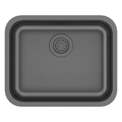 Мойка Paulmark Vello 53 uni VE53-GM, вороненая сталь Мойка Paulmark Vello 53 uni VE53-GM, вороненая сталь