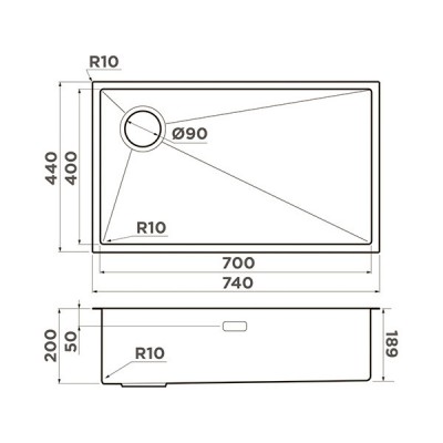 Мойка Omoikiri Taki 74-U/IF Side-L-GB нерж. сталь/графит (4997473) Мойка Omoikiri Taki 74-U/IF Side-L-GB нерж. сталь/графит (4997473)
