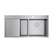 Мойка Omoikiri Akisame 100-2-R-IN нерж. сталь/нержавеющая сталь (4973547)