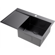 Мойка Omoikiri Akisame 78-R-GM нерж. сталь/вороненая сталь (4973100)