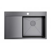 Мойка Omoikiri Akisame 78-R-GM нерж. сталь/вороненая сталь (4973100)