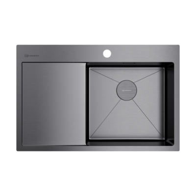 Мойка Omoikiri Akisame 78-R-GM нерж. сталь/вороненая сталь (4973100) Мойка Omoikiri Akisame 78-R-GM нерж. сталь/вороненая сталь (4973100)