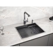 Мойка Paulmark Next-pro 54 uni PM705445-GM, вороненая сталь