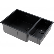 Мойка Omoikiri Taki 69-2-U/IF-L Side-GB нерж. сталь/графит (4997050)