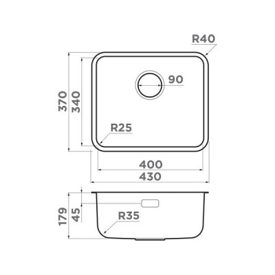 Мойка Omoikiri Omi 43-U/I-LG Ultra Mini нерж.сталь/светлое золото (4997403) Мойка Omoikiri Omi 43-U/I-LG Ultra Mini нерж.сталь/светлое золото (4997403)