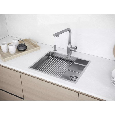 Мойка Paulmark Next-pro 54 uni PM705445-BS, брашированная нерж. сталь Мойка Paulmark Next-pro 54 uni PM705445-BS, брашированная нерж. сталь