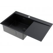 Мойка Omoikiri Akisame 86-L Side-GB нерж. сталь/графит (4997043)