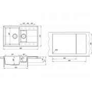Мойка Florentina Тоскана 860К жасмин
