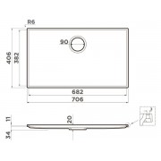 Мойка Omoikiri Kiten 70-INT WH Artceramic/белый (4997479)