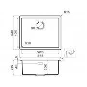 Мойка Omoikiri Yamakawa 55 Integra-CN Artceramic/canyon (4997262)