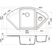 Мойка Omoikiri Sakaime 105C-DC Tetogranit/темный шоколад (4993208)