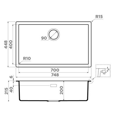 Мойка Omoikiri Yamakawa 75T-Integra-PL Tetogranit/платина (4997280) Мойка Omoikiri Yamakawa 75T-Integra-PL Tetogranit/платина (4997280)