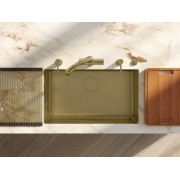 Мойка Omoikiri Taki 74-U/IF-LG нерж. сталь/светлое золото (4993499)