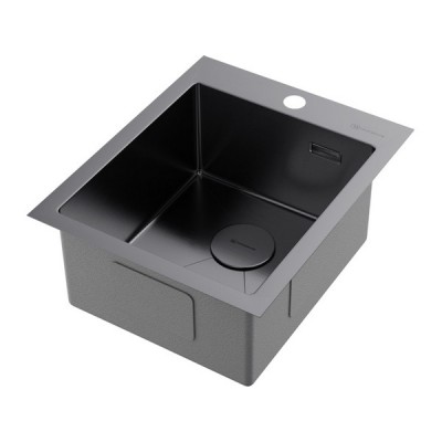 Мойка Omoikiri Akisame 41-GM нерж. сталь/вороненая сталь (4973094) Мойка Omoikiri Akisame 41-GM нерж. сталь/вороненая сталь (4973094)