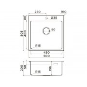 Мойка Omoikiri Amadare 50-IN нерж. сталь/нержавеющая сталь (4993766)