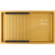 Мойка Paulmark Next-pro 74 uni PM707445-BG, брашированное золото