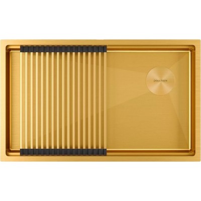 Мойка Paulmark Next-pro 74 uni PM707445-BG, брашированное золото Мойка Paulmark Next-pro 74 uni PM707445-BG, брашированное золото