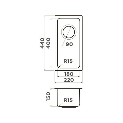 Мойка Omoikiri Tadzava 22-U/I Ultra 15-IN нерж. сталь/нержавеющая сталь (4997112) Мойка Omoikiri Tadzava 22-U/I Ultra 15-IN нерж. сталь/нержавеющая сталь (4997112)