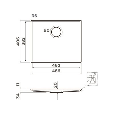 Мойка Omoikiri Kiten 48-INT WH Artceramic/белый (4997477) Мойка Omoikiri Kiten 48-INT WH Artceramic/белый (4997477)