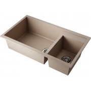 Мойка Omoikiri Tedori 86-2-LB-SA Tetogranit/бежевый (4993934)