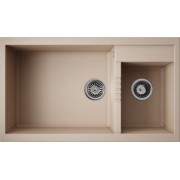 Мойка Omoikiri Tedori 86-2-LB-SA Tetogranit/бежевый (4993934)