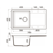 Мойка Omoikiri Sakaime 78-DC Tetogranit/темный шоколад (4993195)