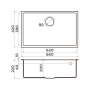 Мойка Omoikiri Tedori 66-U-GR Tetogranit/leningrad grey (4993541)