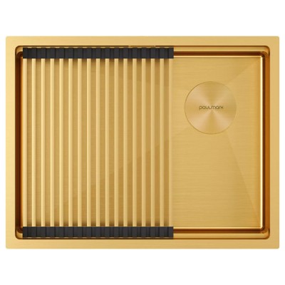 Мойка Paulmark Next-pro 58 uni PM705845-BG, брашированное золото Мойка Paulmark Next-pro 58 uni PM705845-BG, брашированное золото