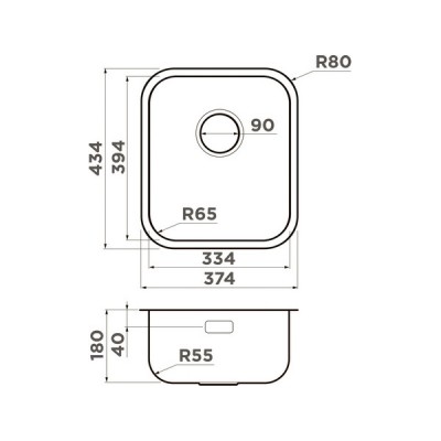Мойка Omoikiri Omi 38-U/I-IN нерж. сталь/нержавеющая сталь (4997435) Мойка Omoikiri Omi 38-U/I-IN нерж. сталь/нержавеющая сталь (4997435)