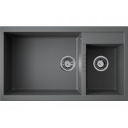 Мойка Omoikiri Tedori 86-2-LB-PL Tetogranit/платина (4993939)