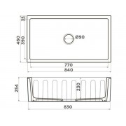 Мойка Omoikiri Mikura 83-BL Natceramic/черный (4997081)